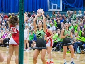 Pic by Adrian Miller 31-03-19        .Beau Sejour .Netball inter-insular Guernsey v Jersey. (30561852)