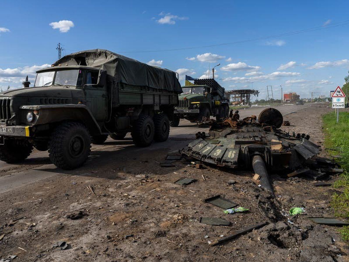 Ukraine says Russian troops are withdrawing from around Kharkiv