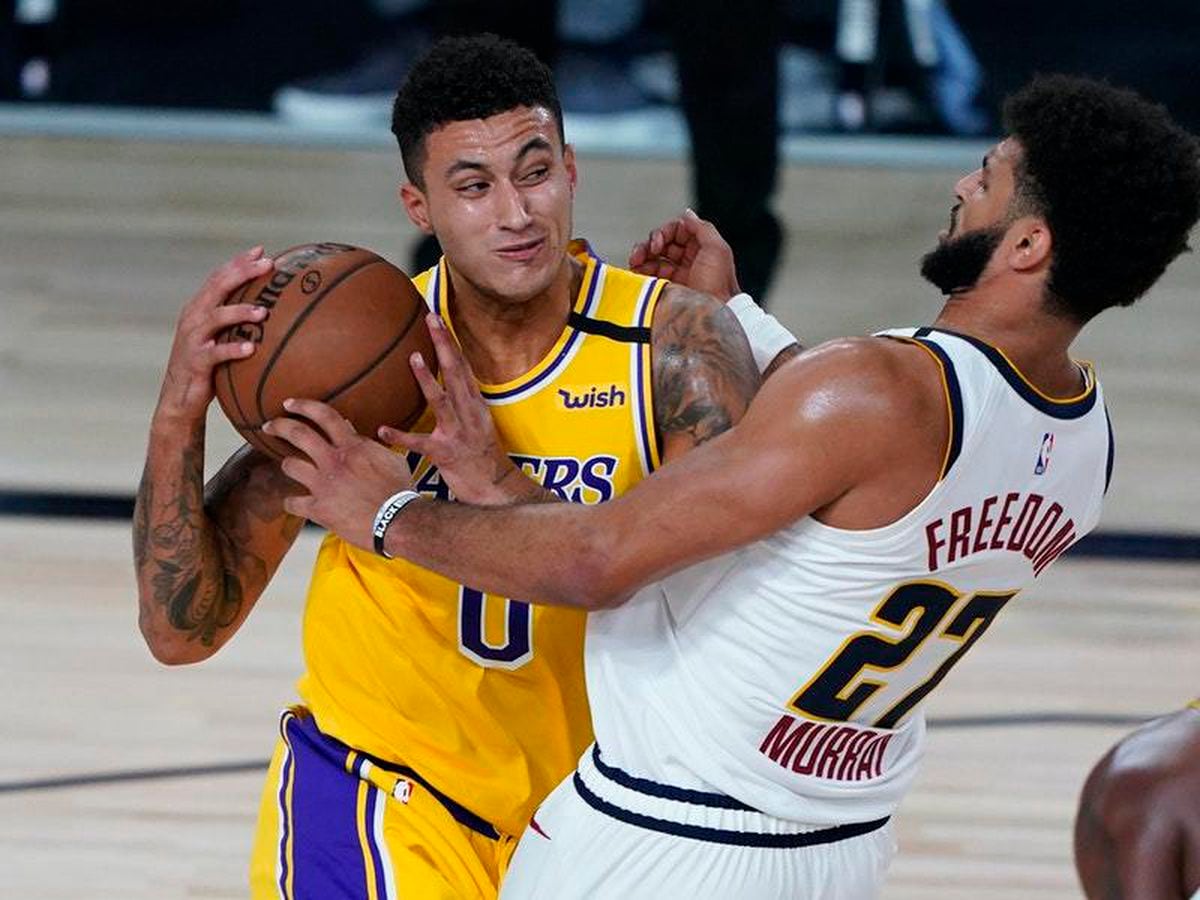 Kuzma best sale pushes lebron