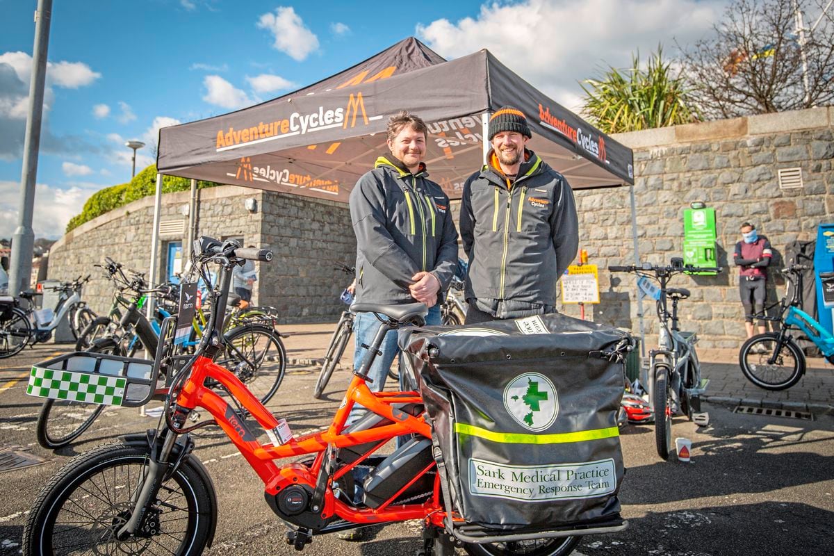 Sam Rouxel and Dan Thwaite, owners of Adventure Cycles. (Picture by Sophie Rabey, 30680780)