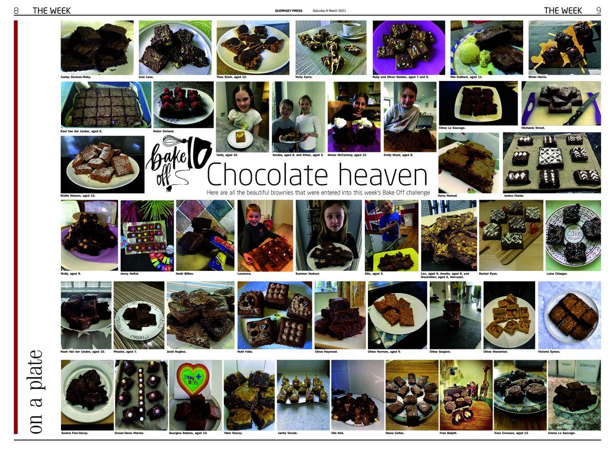 A montage of the brownies submitted for last week's Guernsey Press Bake Off challenge with Cobo Bakes. 