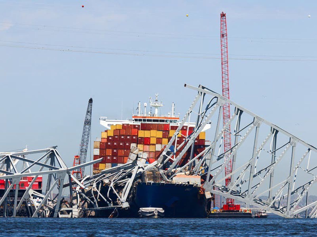 First cargo ship passes through new channel after Baltimore bridge ...