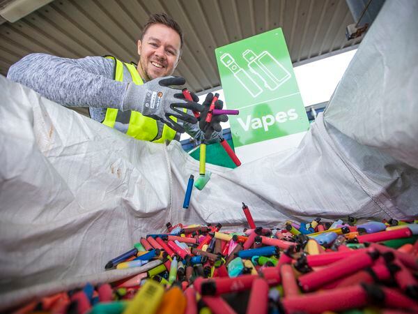 Ben Henry, waste prevention and recycling officer.  (Picture by Peter Frankland, 32132956)