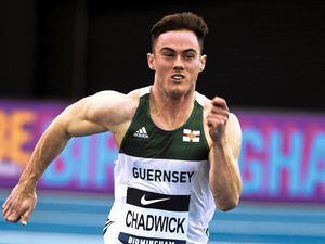 Guernsey sprinter Joe Chadwick at the UK Indoor Championships in Birmingham. (Picture by Mark Shearman, 30548628)