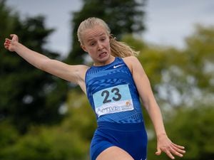 Pic supplied by Andrew Le Poidevin: 21-08-2022...Guernsey Athletics Track & Field event at Footes Lane. Abi Galpin. (31173115)
