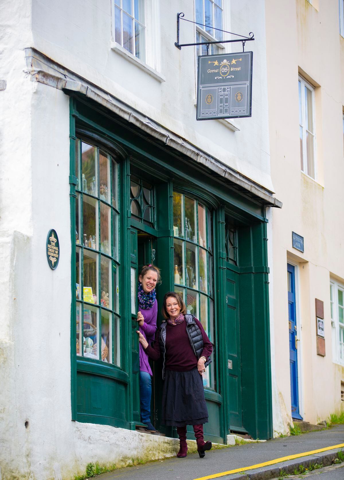 Picture By Peter Frankland. 27-03-23 The National Trust Victorian Shop in Cornet Street is opening for the summer season. L-R - Sara-Jane Lampitt and Caro Drake.. (31947712)