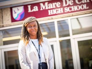 Verona Tomlin, who will be the head teacher of Les Varendes High School, following the merger of La Mare de Carteret High and the Grammar School, is keen that it has its own identity. (Picture by Sophie Rabey, 32281710)