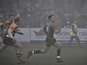 Raiders scrum-half Charlie Simmonds making a break against Canterbury on Saturday. (Picture by Mike Marshall, 30326331)