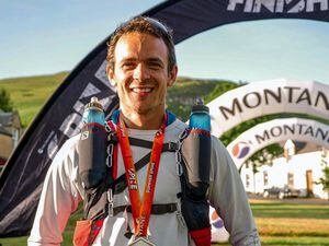 Tiaan Erwee looked incredibly untroubled at the finish of the epic event. (Picture from Montane Spine Race)