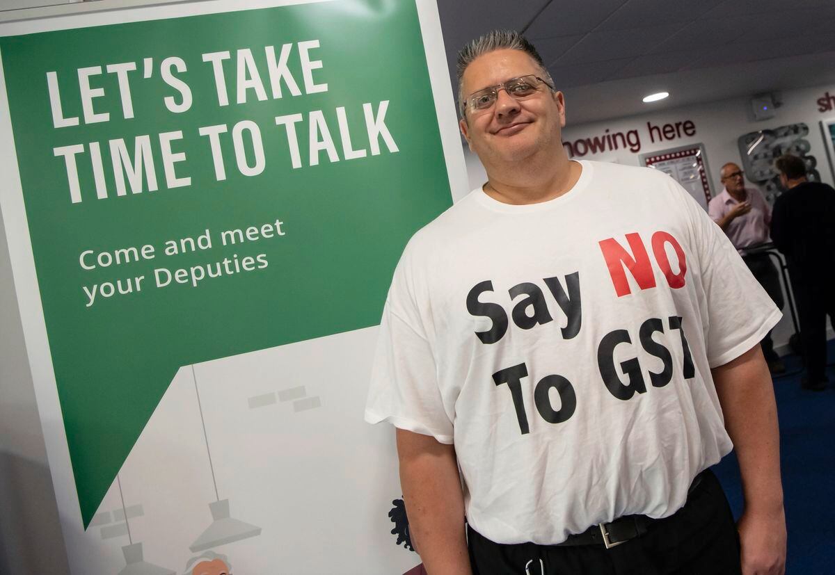 Dan Ogier, organiser of the protest march against GST. (Picture supplied by Andrew Le Poidevin, 30813233)