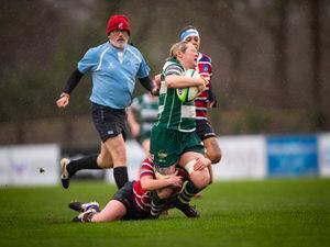 Picture by Sophie Rabey.  08-01-22.  Rugby Action - Guernsey Ladies V Tonbridge Juddians RFC Ladies.. (30372755)