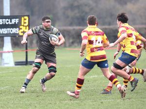 RUGBY - National Two East. Westcliff v Guernsey Raiders. Lewis Hillier..Picture by Mike Marshall, 28-01-23. (31753723)