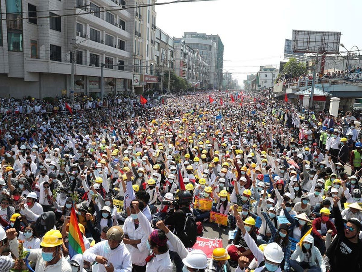 Protests swell across Myanmar in defiance of junta threat ...