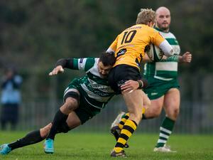 Picture by Luke Le Prevost. 03-12-22..Rugby action at Footes Lane - Guernsey Raiders v Canterbury. (31533051)