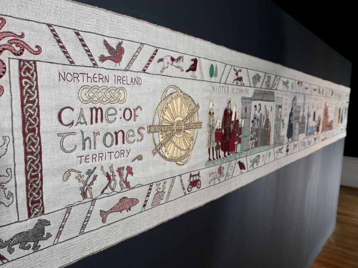 Game Of Thrones tapestry transported to home of its inspiration in