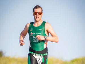 Picture by Sophie Rabey.  29-05-22.   Fast Triathalon for first one of the season - starting at Grandes Rocques.. (30874200)
