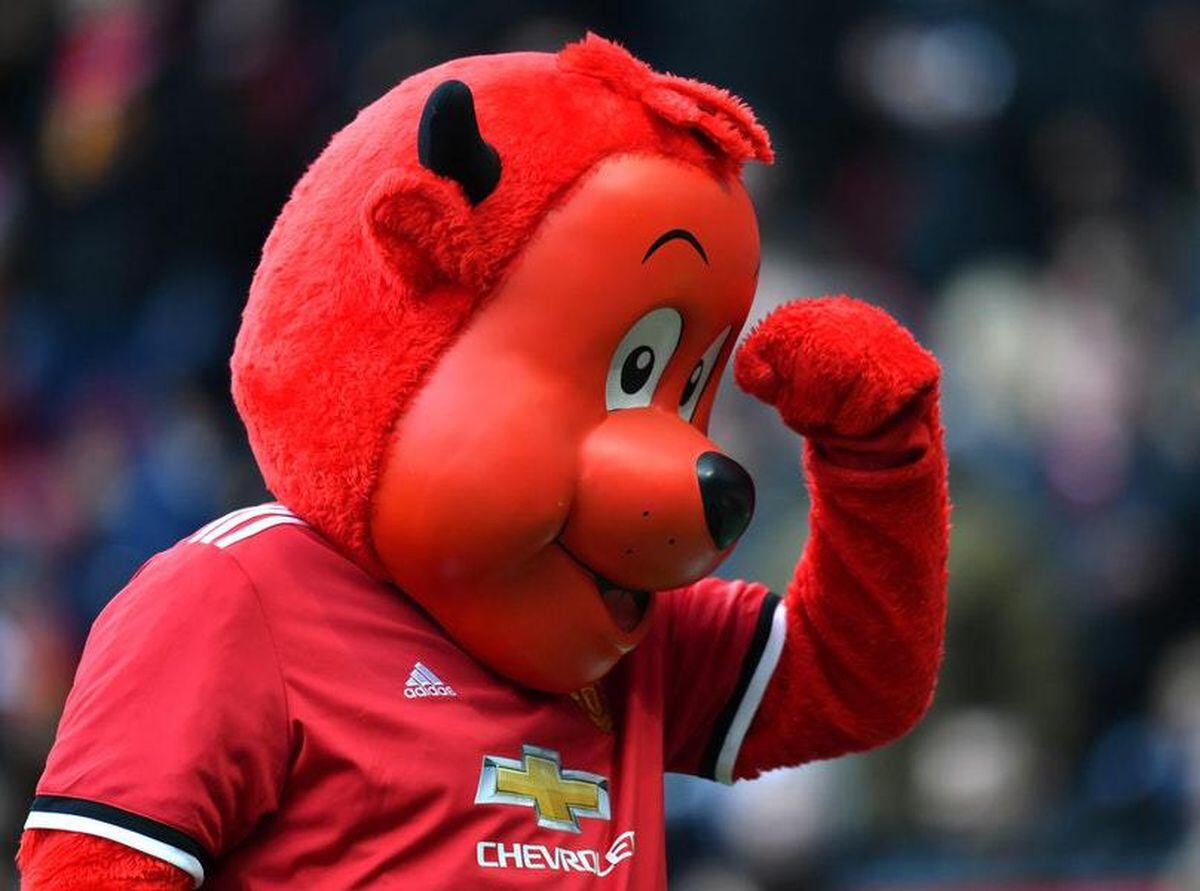Manchester United mascot Fred the Red hit with drink after taunting Leeds  fans | Guernsey Press