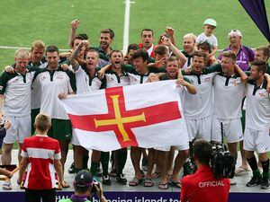 Picture By Peter Frankland. 03-06-15 NatWest Island Games 2015. Football final. Guernsey v Isle of Man. (28999145)